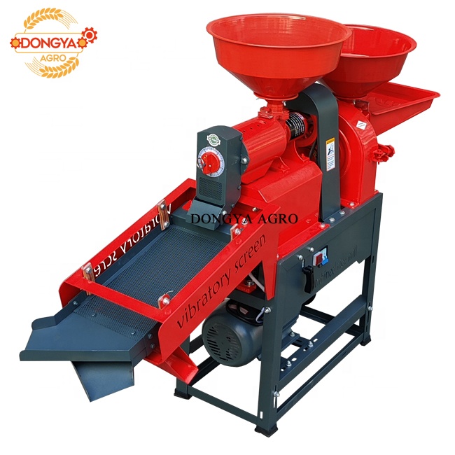 DONGYA AGRO Vibratory Screen Rice Mill Machine 2 in 1