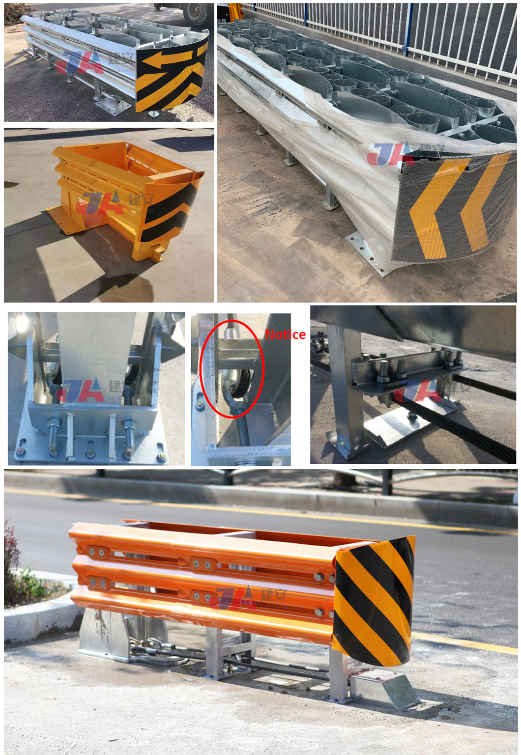 ISO9001 2008 Certified Highway Guardrails Crash Cushions Barrier