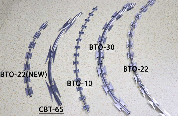 Dia 600mm Bto-22 Anti Piracy Razor Barbed Wire Galvanized