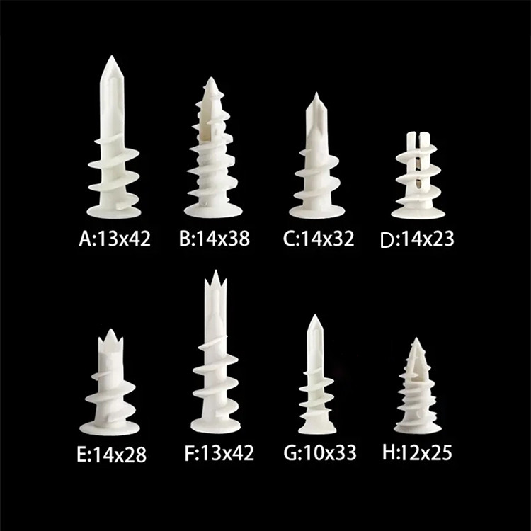High Durability 15*33 Mm Plastic Wall Anchors Oem Quick Delivery