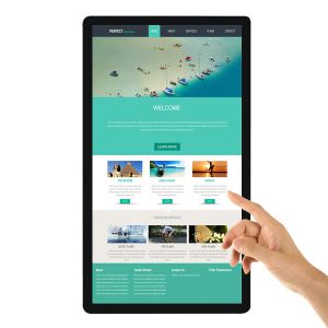 43"wall mounted ir interactive touch HD lcd monitor for game