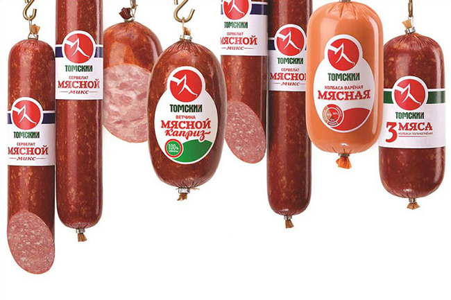 Polyamide Sausage Casing 75mm Width Custom Logo Flexography Printing Sausage Casing