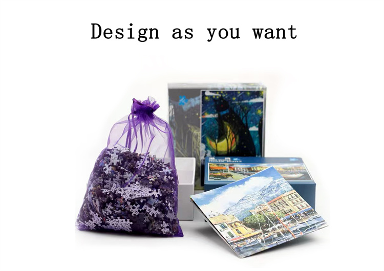 Holiday Gift Challenging Jigsaw Puzzles , Recyclable Scenic Jigsaw Puzzles