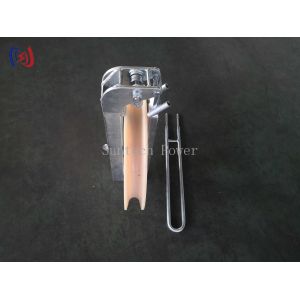 Helicopter Conductor Stringing Blocks 508 X 75MM Heavy Duty Wire Rope Pulley