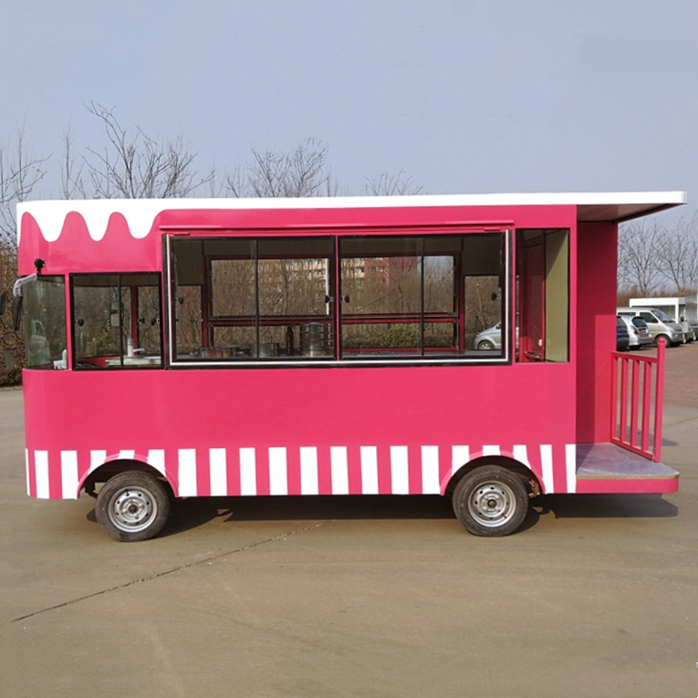 110v/220v Electric Vendor Carts Hot Dog Mobile Food Truck with Soybean Material