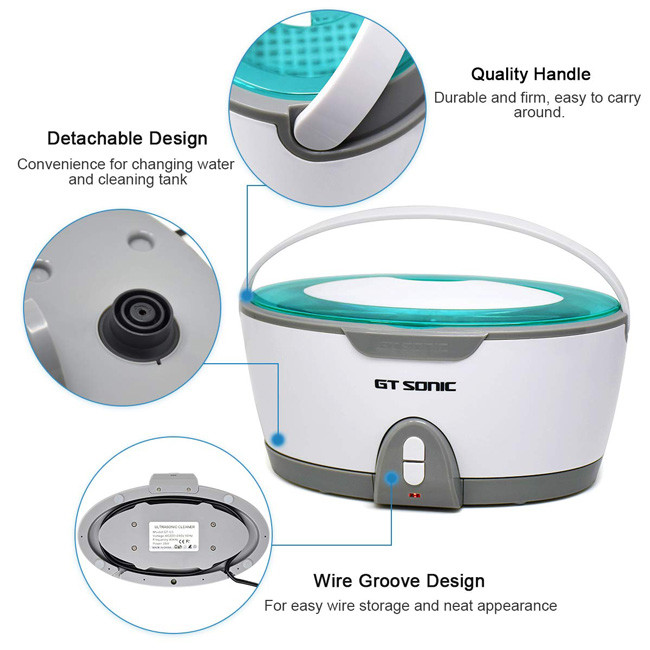 Electronic Ultrasonic Jewelry Cleaner AC100 - 120V 226 * 130 * 118MM