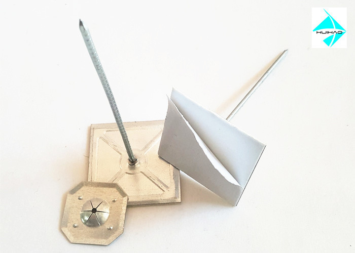 Double Face Tape Self Adhesive Insulation Pins 12Ga Dia With Clip Fix Glass Wool