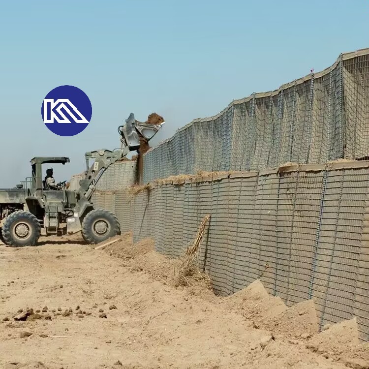 4.0 Mm Defensive Hesco Bation Barrier Gabion Primarily Used For Flood Control And Military Fortifications