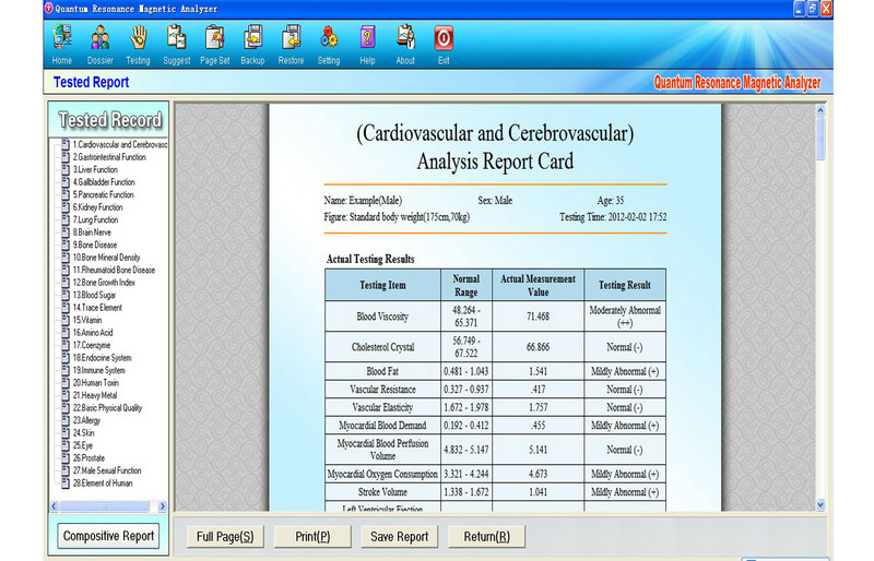 Korea Version Quantum Health Analyzer For Liver Function AH-Q4