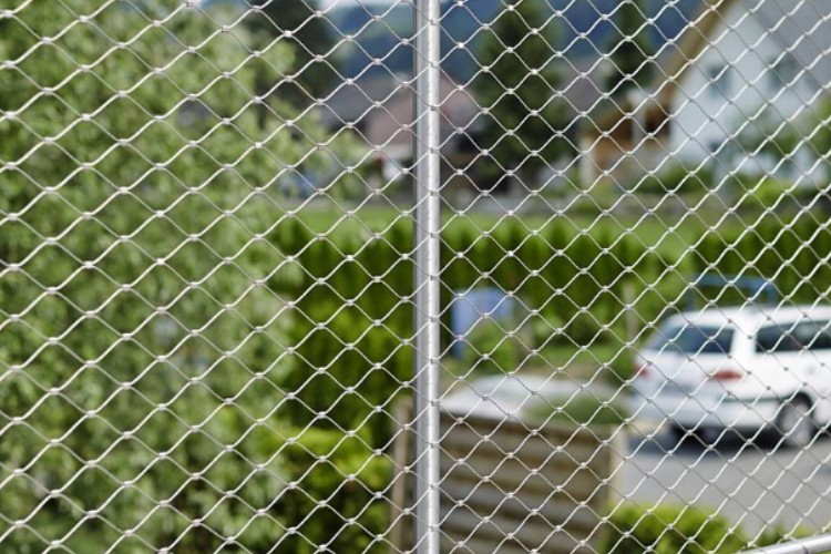 Semi Transparent Rope Net Fence Lightweight 316 Stainless Steel Mesh