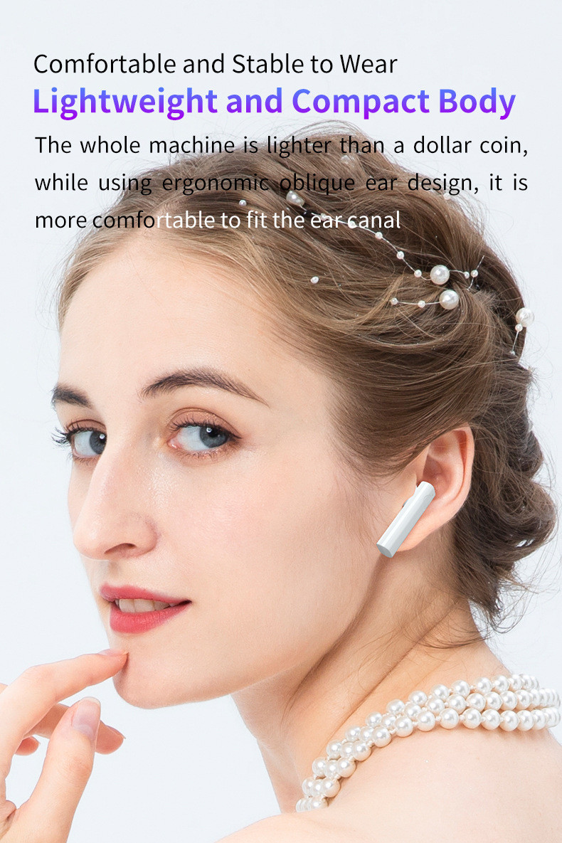 ROHS FCC Micro USB Port TWS Wireless Bluetooth Earphones For Running