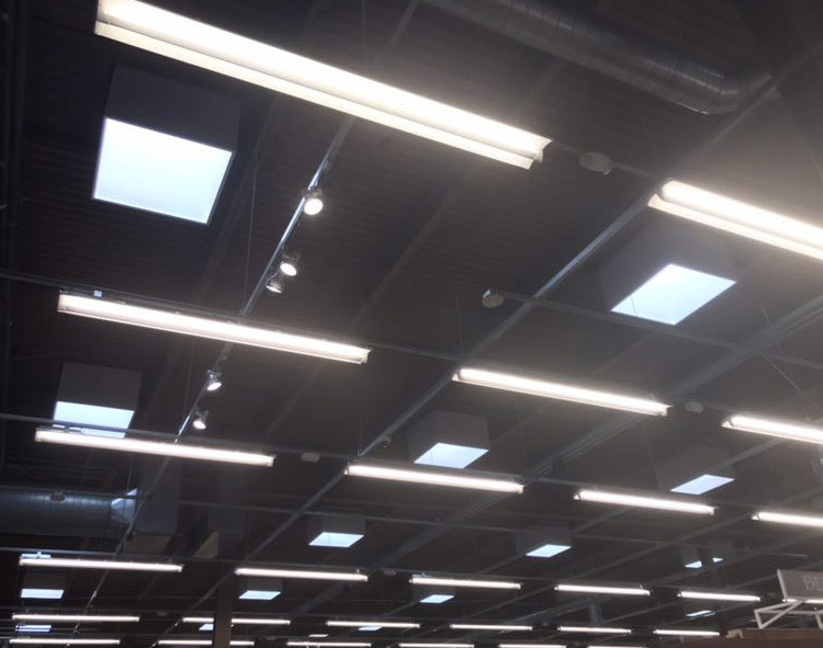 6000lm Dimmable Linear LED Light , UGR19 Dimmable 4ft LED Fixture