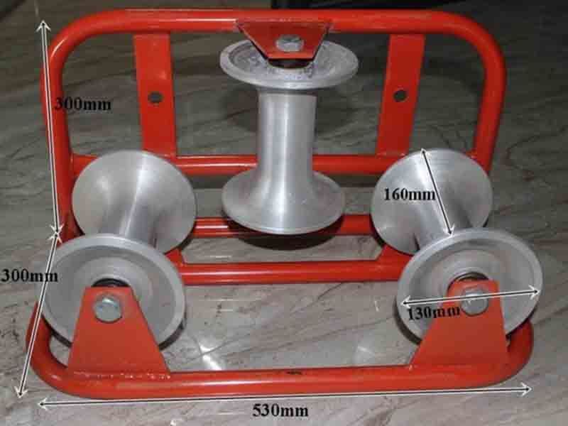 Telecom Cable Guide Drum Roller Grounding Cable Pulley Block Corner Roller