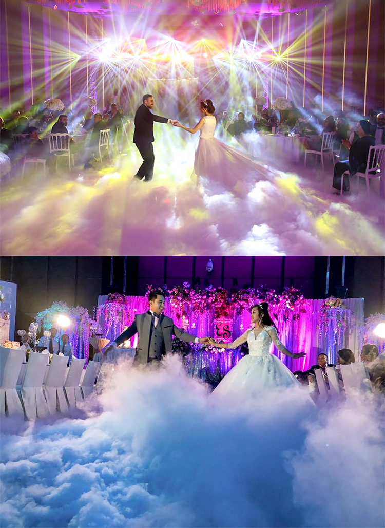 Mini 6000w 3500w 3000w Dry Ice Fogger Dj Dry Ice Low Fog Machine