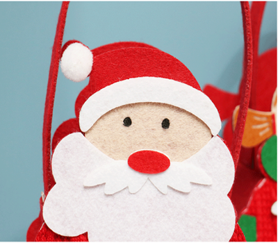 Wool Felt Christmas Gifts Sack Shopping Tote Bag Promotional For Ladies