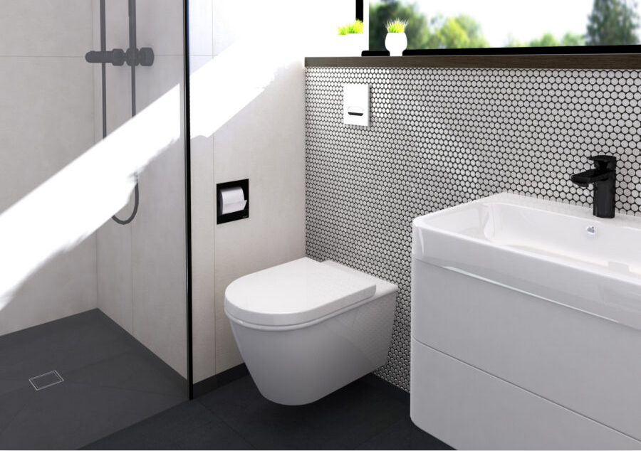 Modern/Classic Bathroom Wall Installation Stainless Steel Shower Shelf with Polish Finish