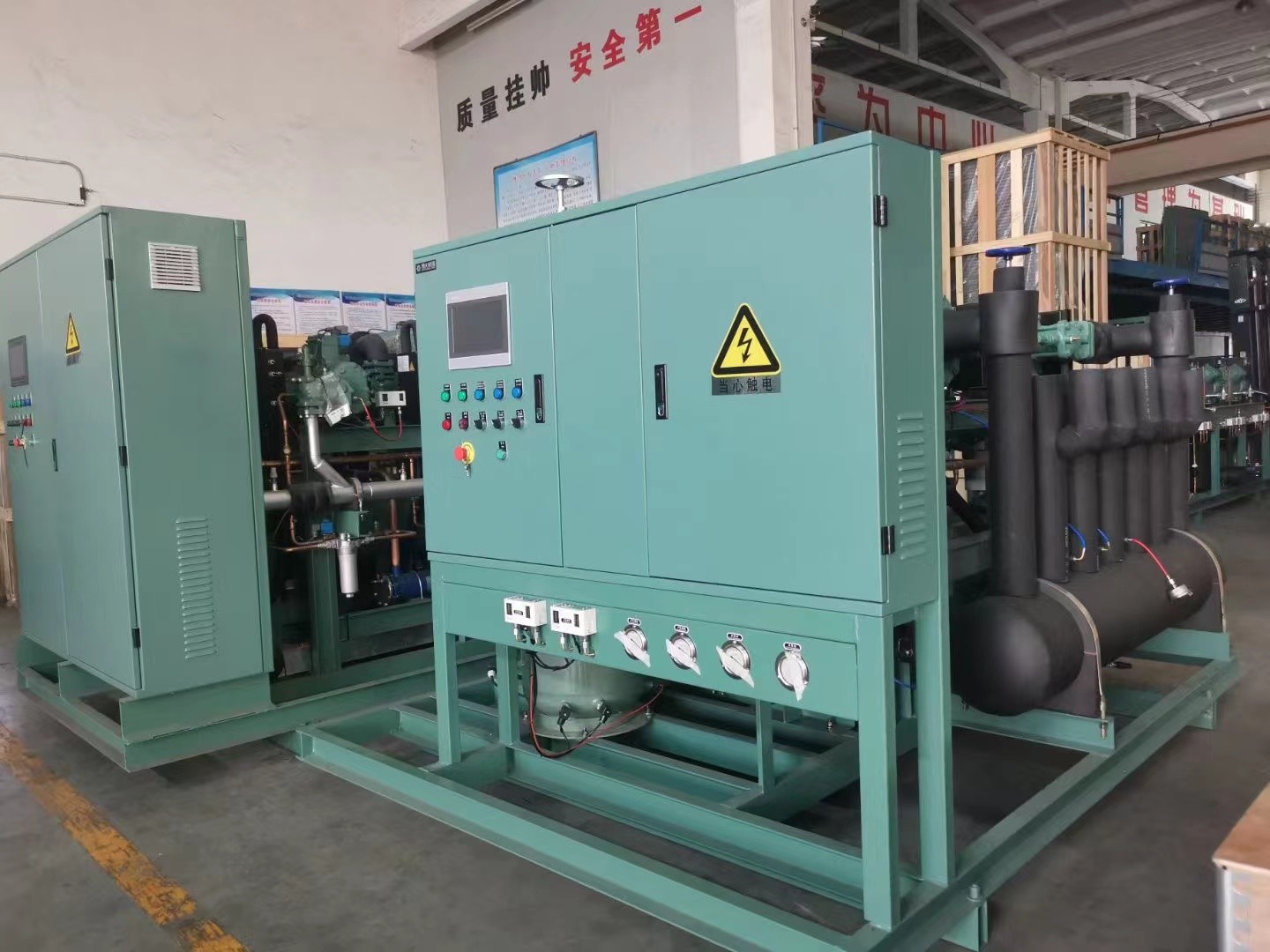 4TES-12Y Water cooled refrigeration system for cold storage