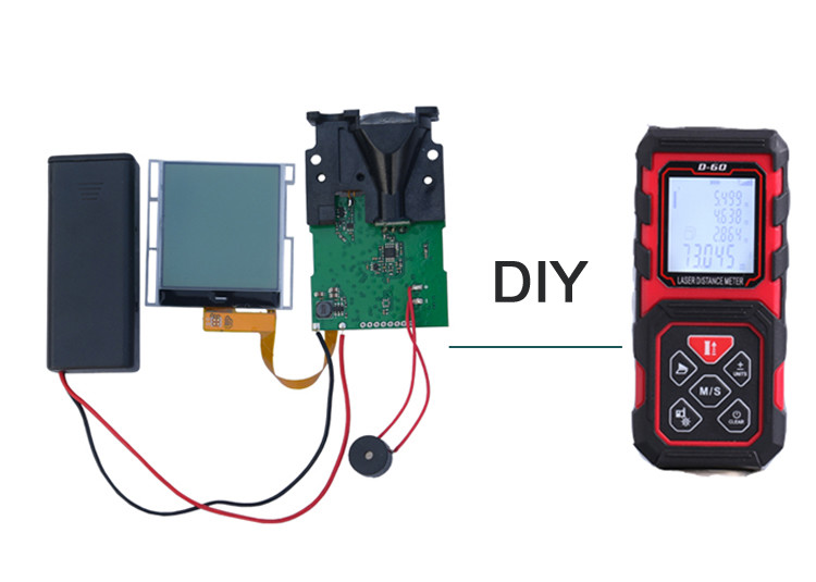 120m Laser Measurement Sensor 393Ft Backlit LCD Electric Range Modules