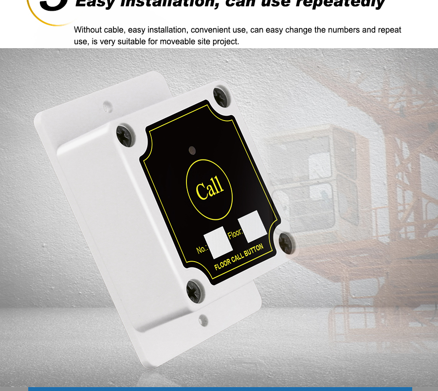 Super sunscreen , dustproof and waterproof 1 key service call button