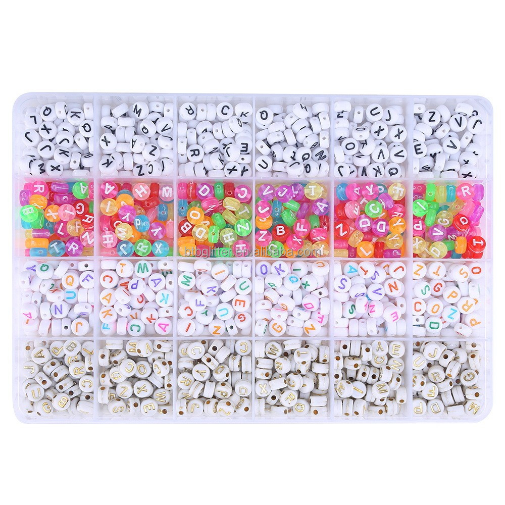 Polymer Clay Beads Flat Round in Round Shape for DIY Jewelry Making Kit Handmade Loops Bracelets Necklace Earring