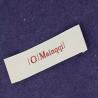 Buy cheap End Fold Woven Sew On Clothing Labels For Garment Heat Cut Neck Tag from wholesalers