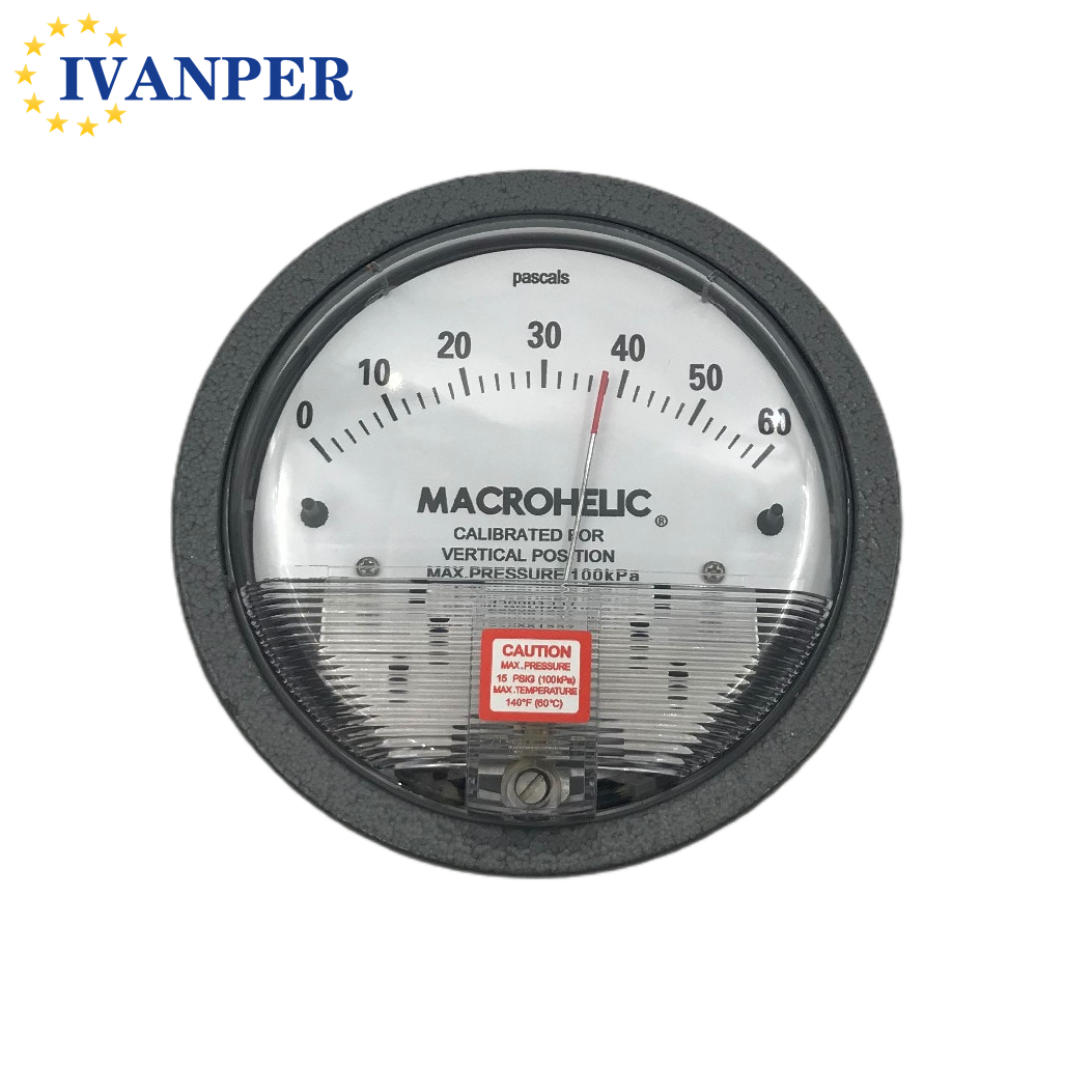 Air Micro Pressure Differential Gauge For Customized Support OBM 20-140° F