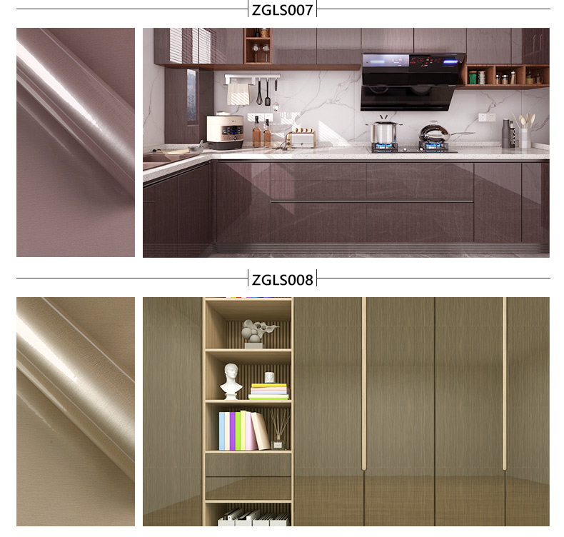 High Glossy Plywood PVC Laminated Film For Mould Proof And Administration