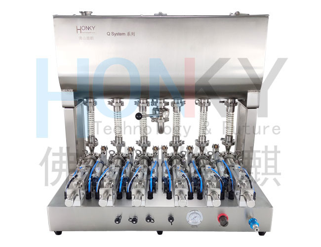 Cream 150*100*100cm 6 Head Filling Machine Vertical Packing Machine