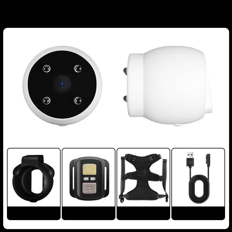 Mini Magnetic Thumb Action Camera Video Recording Wireless Dog Camera Harness