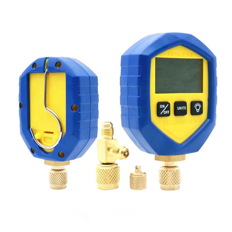 LCD Display Digital Vacuum Meter Gauge Refrigeration Tool Set