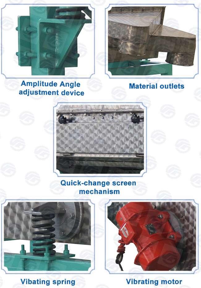 Vibration Classification Drum Precleaner Feed Mill Machine Parts
