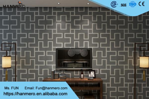 PVC 3D Brick Effect Wallpaper For Livingroom , Fake Brick Wallpaper with
