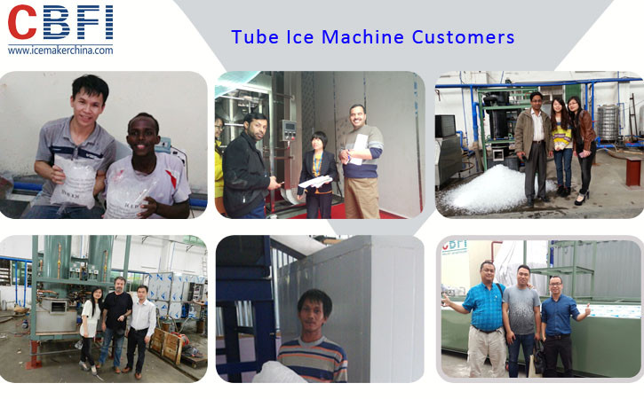 Human Consumption 304 Stainless Steel Tube Ice Machine air pressure control