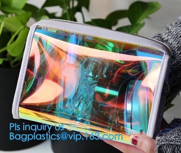Bulk ladies travel pvc clear promotion make up bag, Toilet Towel Packaging