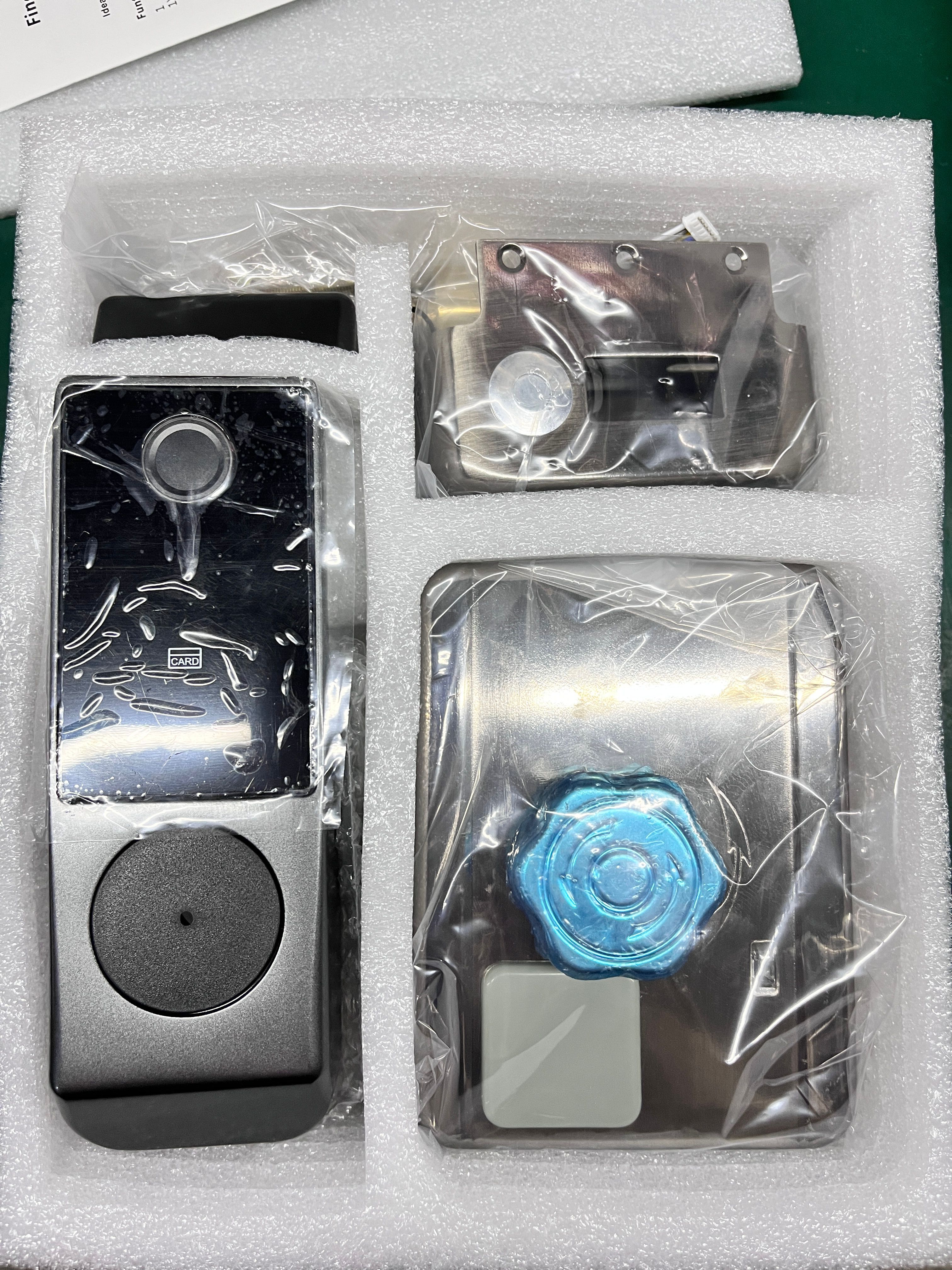 Aluminum Alloy Smart Rim Lock 60mm Fingerprint Code Door Lock