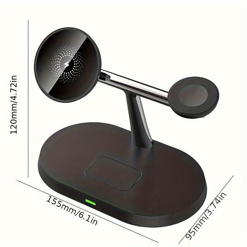 PD/QC Wireless Charger Compatible With Qi Smart Phone Airpod IWatch