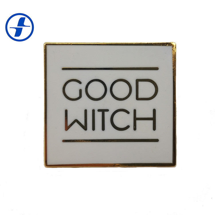 Metal Plating Gold Hard Enamel Lapel Pins / Custom Made Pin Badges
