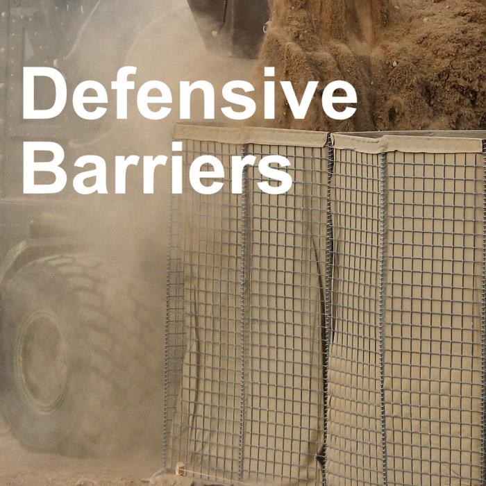 Heavy Duty Mil1 Mil7 Hesco Bastion Barrier Sandbags Hexagonal Hole