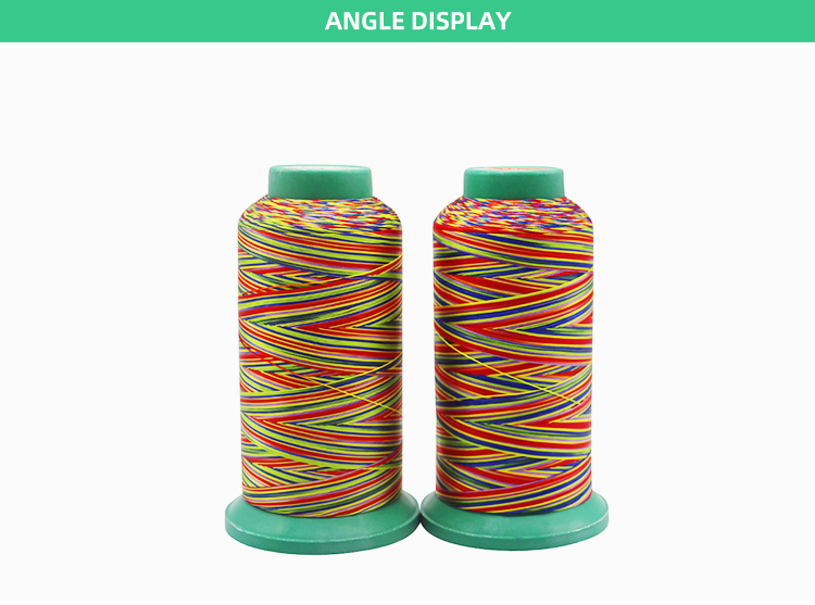 Colorful High Tenacity Polyester Sewing Thread for Kangfa Industrial 3ply 6ply 5colors