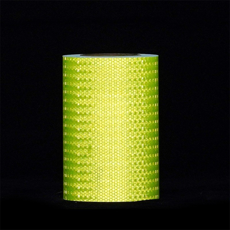 Fluorescent Yellow Green Reflective Safety Marking Tape For Trailer Truck Car Motorcycle