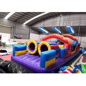 Durable Bouncy Inflatable Obstacle Race UV Protective SGS Certification