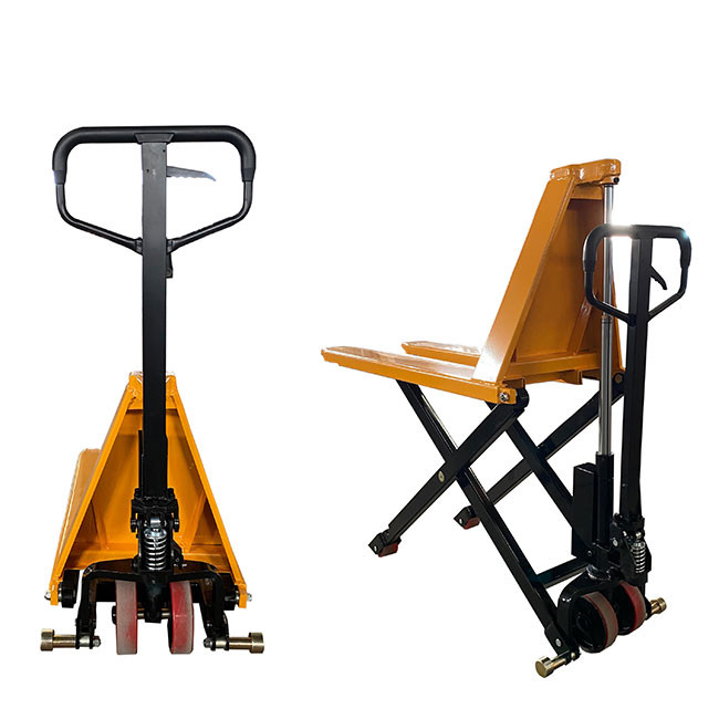 Lifting Height 800mm Pallet Truck Scissor Lift Steel Fork Length 1150mm