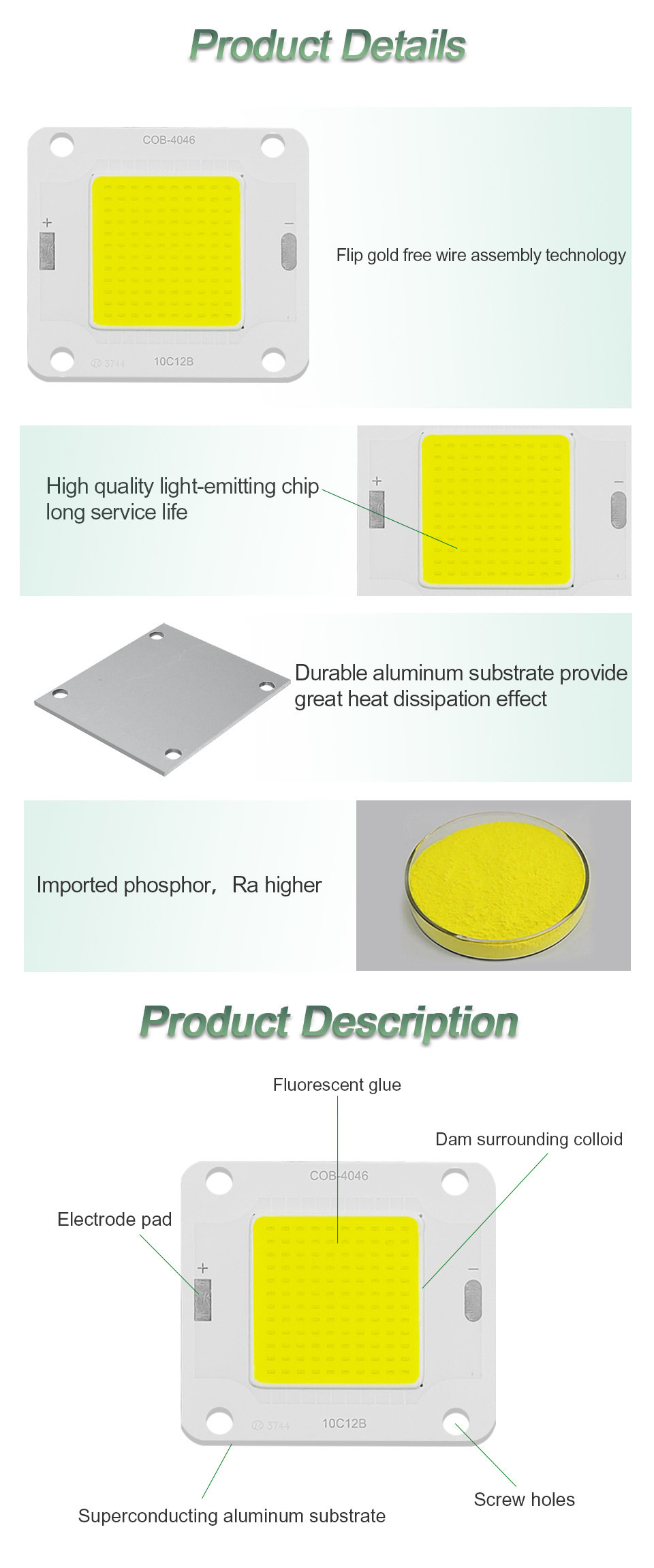 High Power RGB LED Module 30w No Flicker High Color Rendering