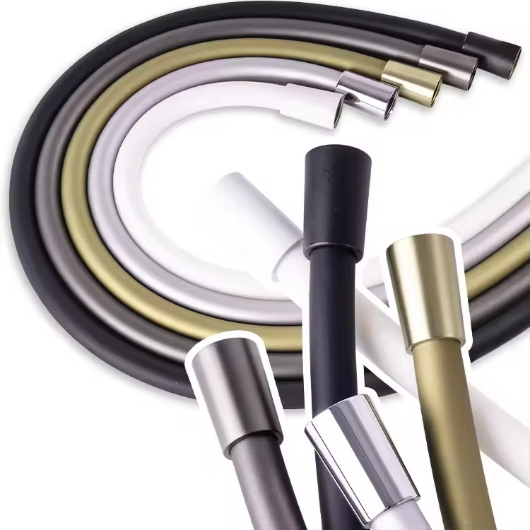 Briskspring Flexible Shower Hose Brushed Gold Silicone