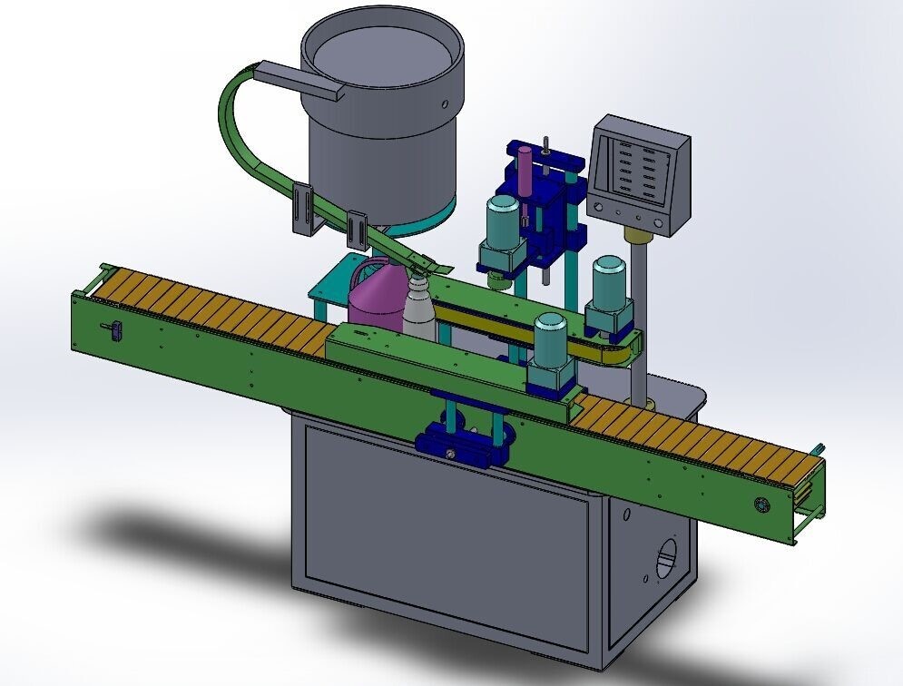 60Hz Linear Jar Automatic Capping Machine For Water Filling