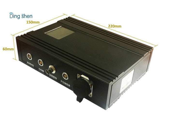 80-100km Lightweight HD UAV Video Transmitter with 5 watt RF Power and H.265 coding