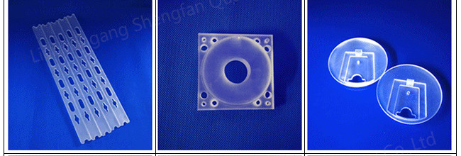 Chemical Quartz Glass Sheet , Fused Glass Plates Ground Polished Heat Resistant