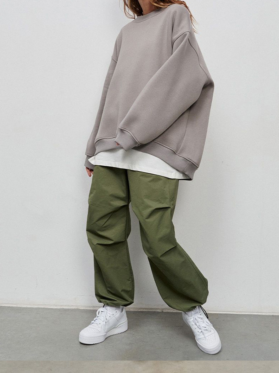 Plain Dyed 2023 Unisex Hoodie Autumn and Winter Fashion Trend Custom Printing Sport Wear Loose Fleece Women's Clothing Tracksuit