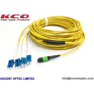 LC Super Boot MTP MPO Optical Patch Cord 8fo 12fo 24fo Fanout 3.0mm OS1 OS2 LSZH