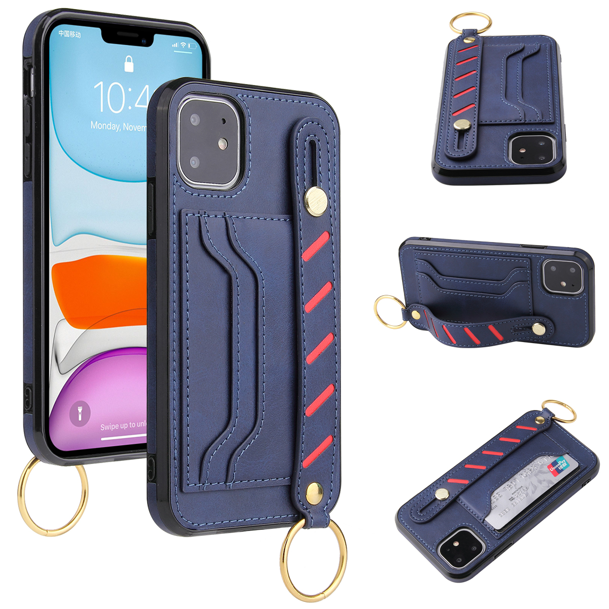 Luxury PU Leather Phone Case Cover for IPone 12 Mini Pro Max in Sports Design Style